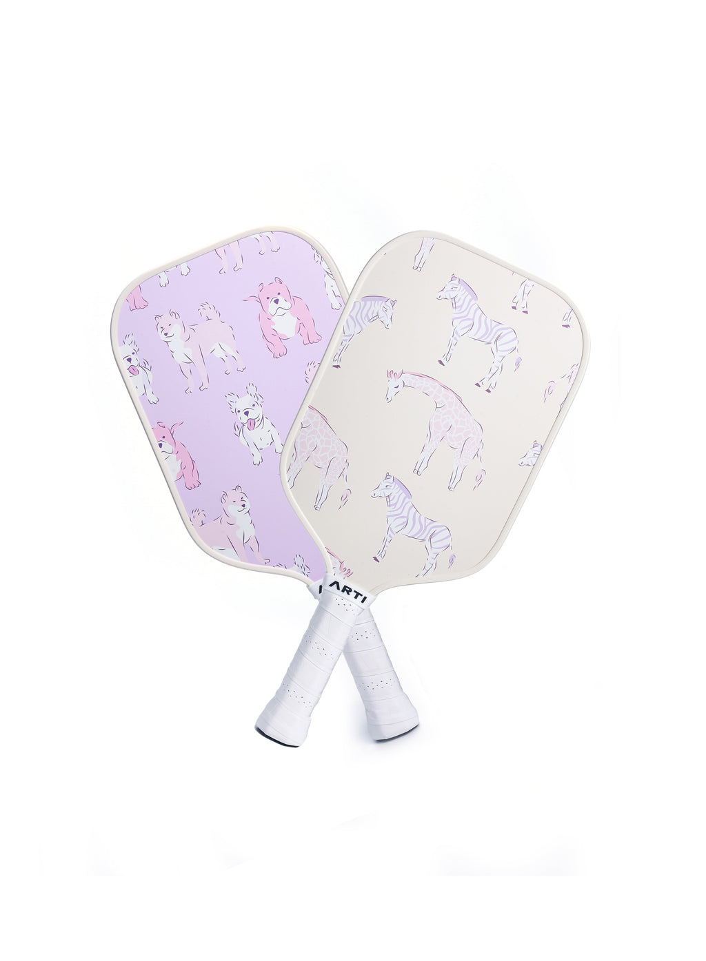 ARTI Fiberglass "Dogs & Giraffes" Pickleball Paddle Set - USA Pickleball Approved