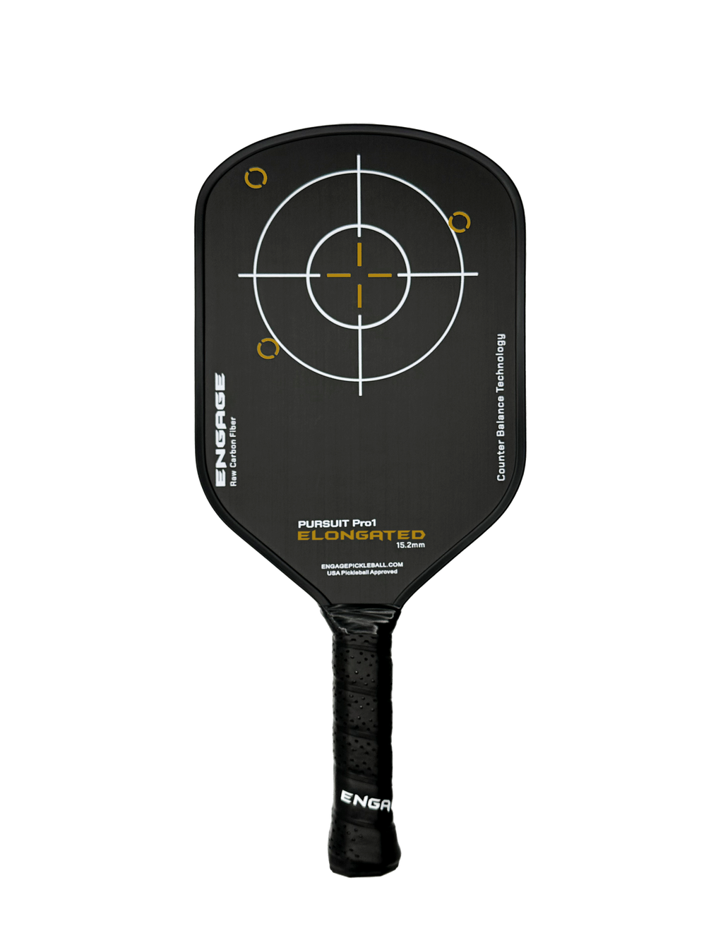 NEW GRAPHIC. Pursuit Pro1 Elongated 15.2 Power Series | Raw Carbon Fiber