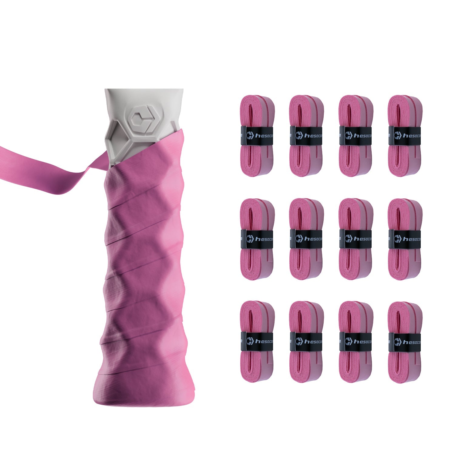 Hesacore Hesatac Overgrip – Pink (6 & 12 Pack)