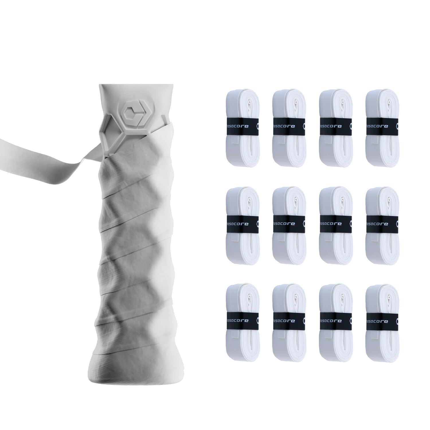 Hesacore Hesatac Overgrip – White (6 & 12 Pack)