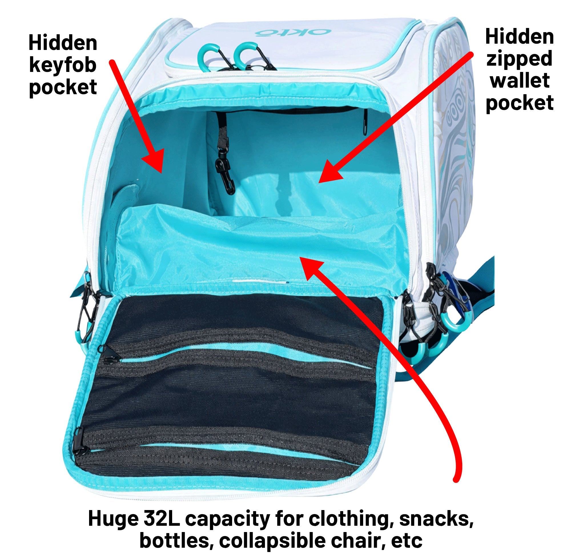 oktō® Rec Lite Ultimate Paddle Sport Backpack